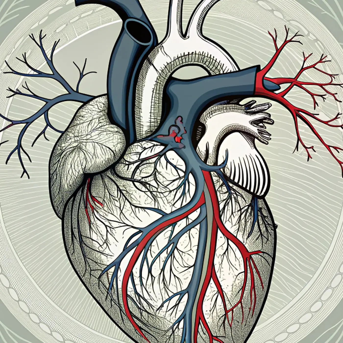 An illustration of a human heart.